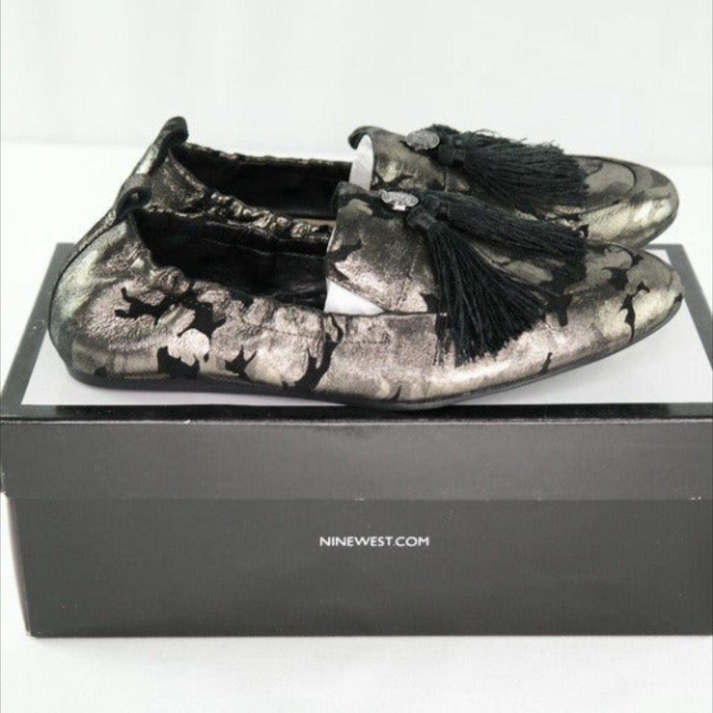 Nine West Ballard Tassel Metallic Loafer